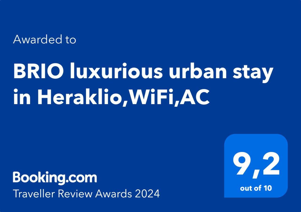 Brio Luxurious Urban Stay In Heraklio,Wifi,Αc Iraklio Eksteriør billede